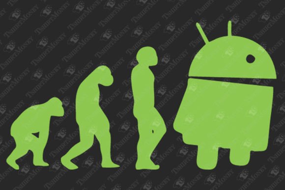 Andorid Evolution Graphics for T-Shirt Designs