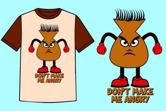 Don’t Make Me Angry Kids T-Shirt SVG Graphics