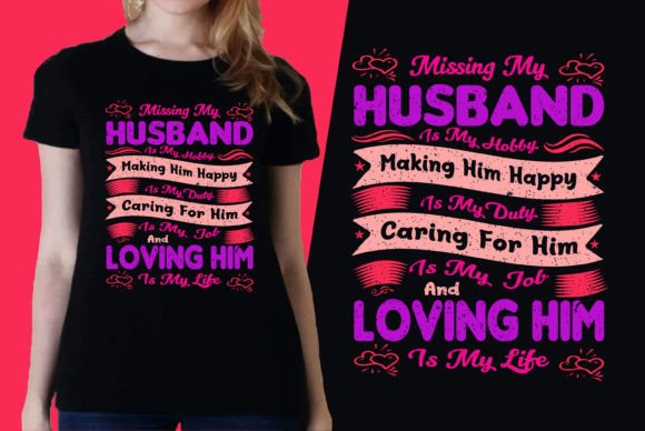 Husband Wife Graphics for T-Shirt Designs