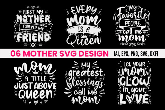 Mother Day SVG Design: Premium Graphics for T-Shirt Designs & Editorial Use