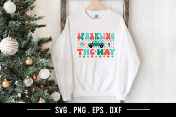 Sparkling the Way - Christmas SVG Graphics for T-Shirt Designs