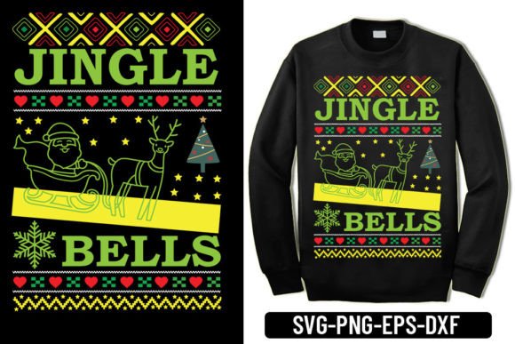 Ugly Sweater - Jingle Bells: Graphics for T-Shirt Designs
